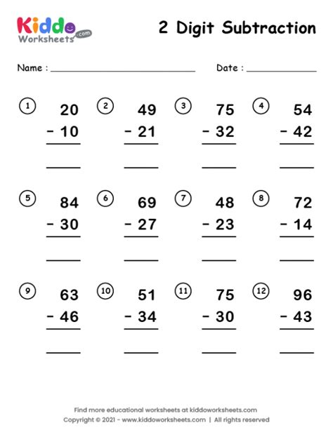 maths subtraction worksheets|Dynamically Created Subtraction Worksheets .